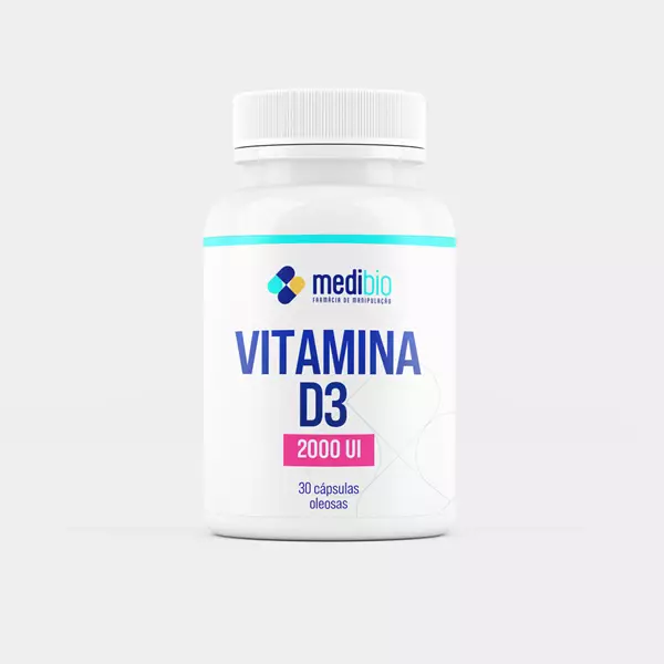 Vitamina D3 2000ui - 30 cápsulas oleosas