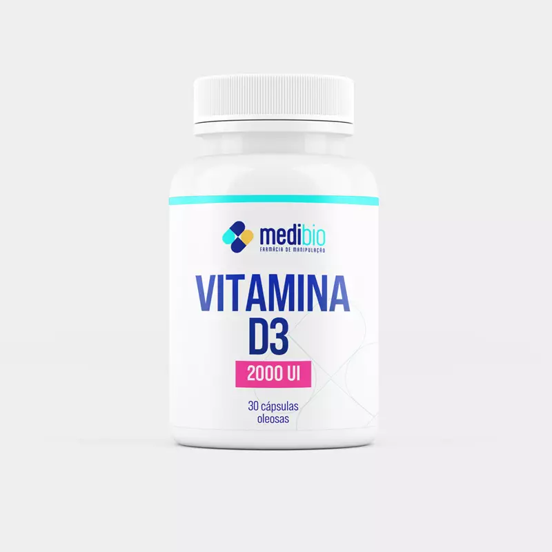 Vitamina D3 2000ui - 30 cápsulas oleosas