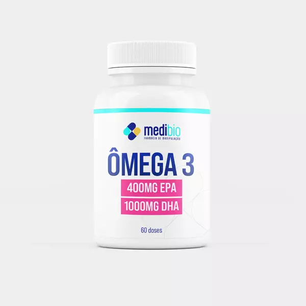 Ômega 3 400mg EPA 1000mg DHA 60 doses 